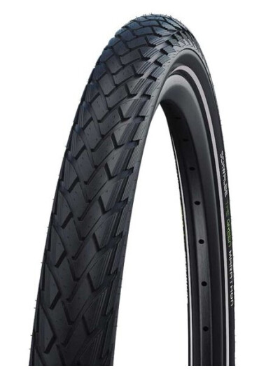 Schwalbe Green Marathon Non Folding Tire (32-622) Black, Addix Eco, Greenguard, Psi Max:95 Psi, Yes, Weight:660 G