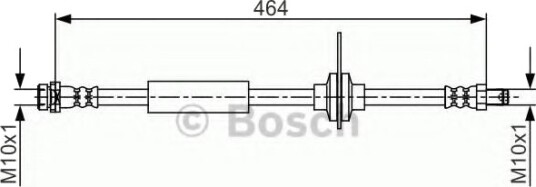 Bremseslange BOSCH 1 987 481 702