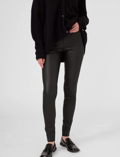 Karen By Simonsen Memekb Leather Pants - Black - 38