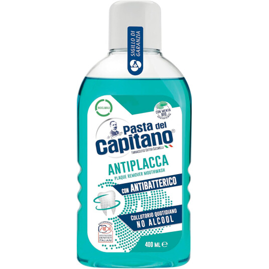 Munnvann Pasta del Capitano Plakkfjerner 400 ml. Munnvann Pasta del Capitano Plakkfjerner 400 ml.