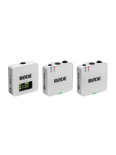 Røde Wireless GO Gen 3 Hvit Trådløst Mikrofonsystem med 32-bit Float-opptak