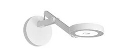 Rotaliana String W0 Vegglampe w/Hull DTW Matt Hvit/Sølv
