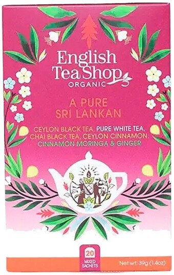 English Tea Shop A Pure Sri Lankan Tea - Øko - 20 Teposer Drikkevarer Te Diverse Te
