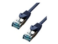 ProXtend - Koblingskabel - RJ-45 (hann) til RJ-45 (hann) - 75 cm - 6 mm - S/FTP - CAT 6a - IEEE 802.3at - halogenfri, formstøpt, uten hindringer, flertrådet - blå