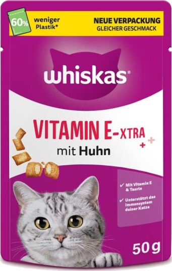 Whiskas Vitamin E Xtra Sparepakke 6 X 50 G