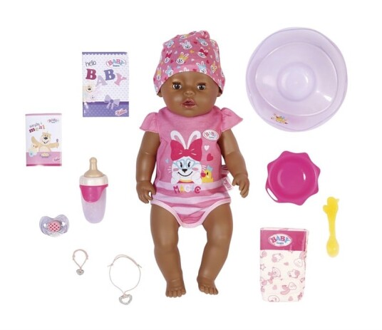 Baby Born Magisk Jente brune øyne dukke 43 cm