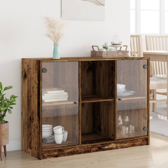 Skjenk gammelt tre 102x37x75,5 cm konstruert tre 8721158602305