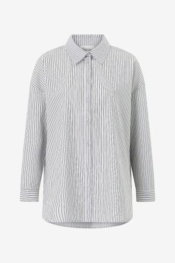 My Essential Wardrobe - Skjorte JeanMW Boxy - Blå