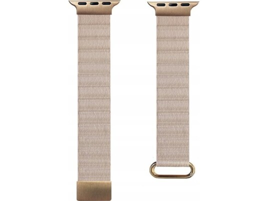 Crong Eclipse - Apple Watch Lær Magnetrem 38/40/41 Mm (Beige)