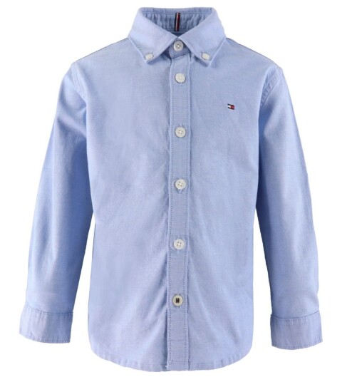 Tommy Hilfiger Boys Stretch Oxford Skjorte Calm Blue 5 år/110 Tommy Hilfiger Boys Stretch Oxford Skjorte Calm Blue 5 år/110