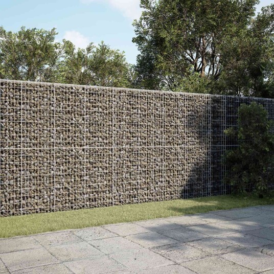 vidaXL Gabion med 5 mm Tråd og 5x10 cm Maske 950x10x200 cm