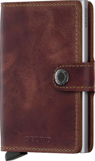 Secrid Miniwallet lommebok m/kortholder vintage brun Secrid Miniwallet lommebok m/kortholder vintage brun