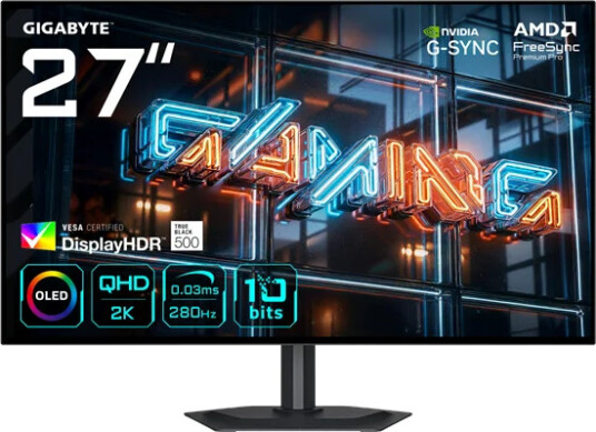 Gigabyte 27" MO27Q28GR WOLED Gaming Monitor 280Hz QHD