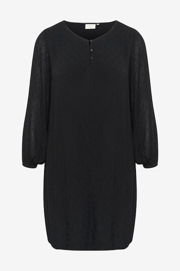 KAFFE Curve - Kjole kcWilina Dress - Svart