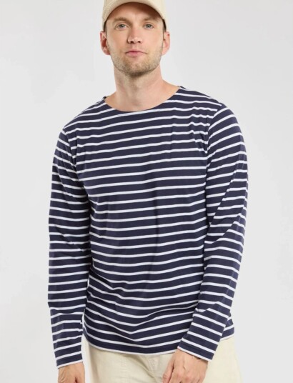 Armor Lux Heritage Plozévet Men"s Striped Shirt   Navy   XL