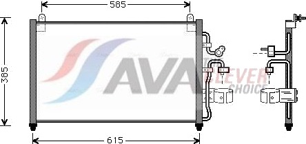 Kondensator, klimaanlegg AVA COOLING SYSTEMS DW5013