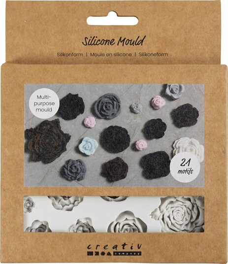 Diverse Silikonform Roser H: 0.5-1 cm L: 0.8-4 cm 1 stk
