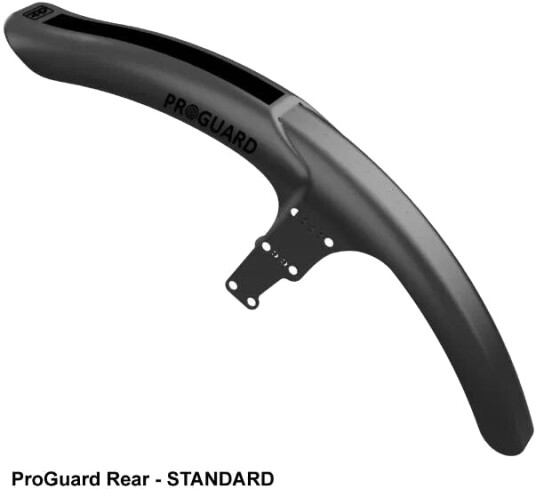 RRP ProGuard Rear STD Bakskjerm Sort Til Bakramme, opptil 3" dekk, 475mm,169g RRP ProGuard Rear STD Bakskjerm Sort Til Bakramme, opptil 3" dekk, 475mm,169g