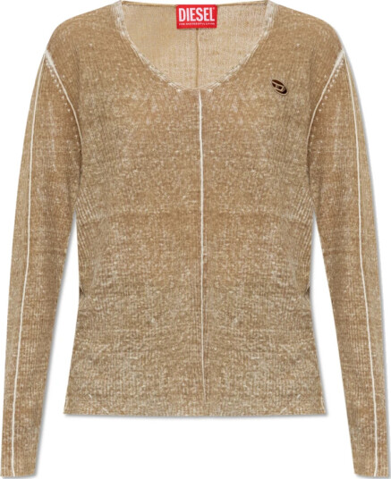 Diesel Dame Strikkevarer Beige L,
