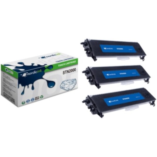 Nordicink Tonerkassett 2500 sider, 3pk STN2000X3