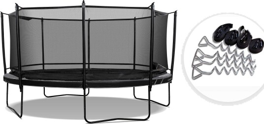 Trampoline North Legend Oval / 4,2 m x 2,9 m / Trampoline + Forankringssett