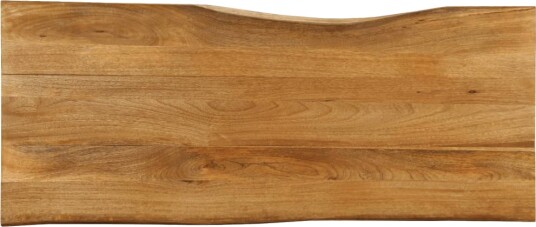 Bordplate 140x60x2,5 cm naturlig kant heltre mango