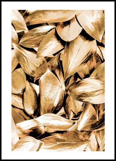 Gold Leaves Plakat Plakat / 21x30cm
