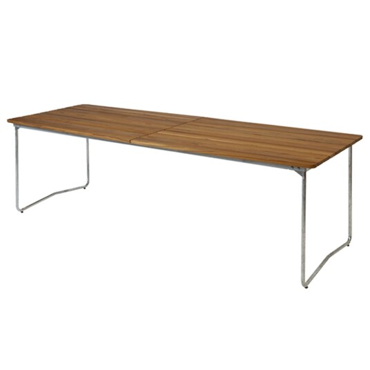 B31 Bord 92x230 cm Ubehandlet Eik / Varmgalvanisert Stål