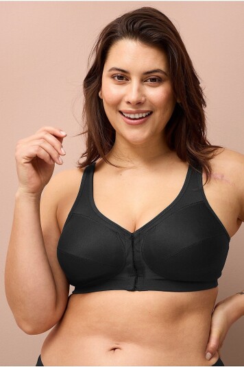 Glamorise Støtte bh med Posture Back Svart Glamorise Støtte bh med Posture Back Svart