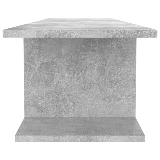 vidaXL Vegghengt TV-benk betonggrå 103x30x26,5 cm