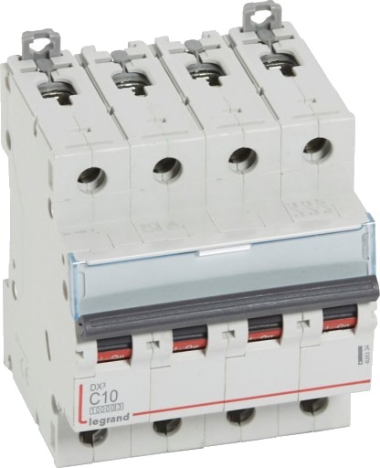 Legrand DX3 MCB automatsikring C10 4P 4M 10/16kA