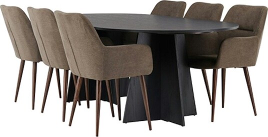 Spisegruppe Venture Home Bootcut med 6 stk Tomorrow Stoler Spisegruppe Venture Home Bootcut med 6 stk Tomorrow Stoler