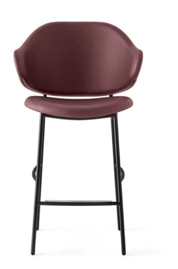Calligaris Holly barstol matt sort / burgunder