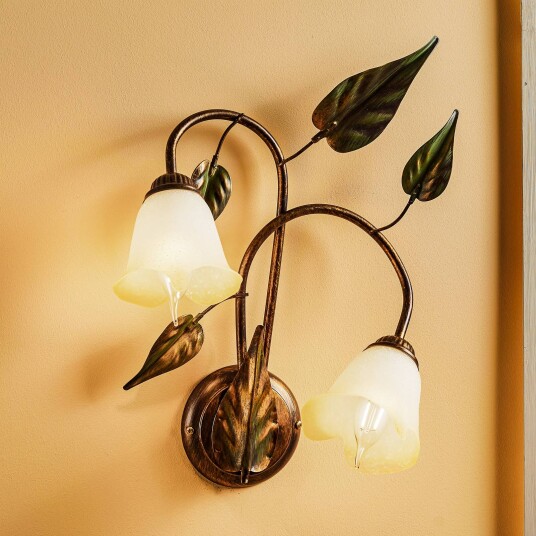 ONLI Vegglampe Miranda 2 lyskilder bronse ONLI Vegglampe Miranda 2 lyskilder bronse