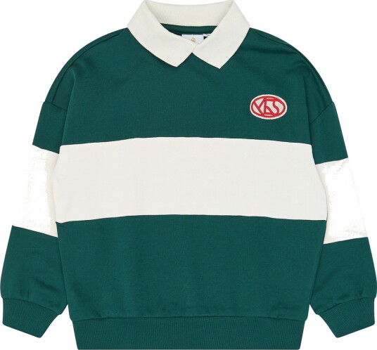The New Tnvirgil Os Polo Sweatshirt - Green - 122/128