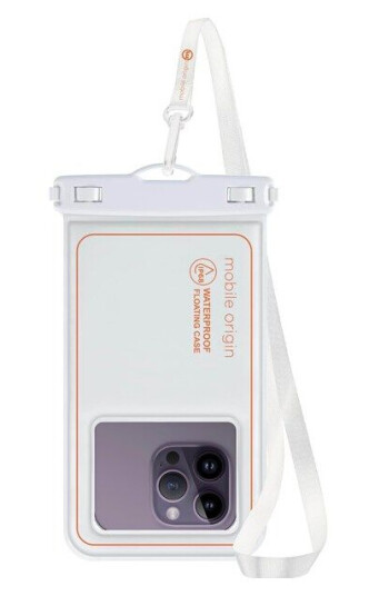 Mobile Origin Waterproof floating case 6.5" - white/orange