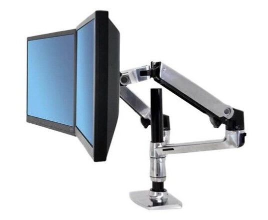 Ergotron Dobbelt Skjermfeste 24" Justerbart Aluminium Ergotron Dobbelt Skjermfeste 24" Justerbart Aluminium