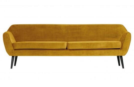 WOOOD - Rocco XL 4-seters. Sofa - velur Okker WOOOD - Rocco XL 4-seters. Sofa - velur Okker