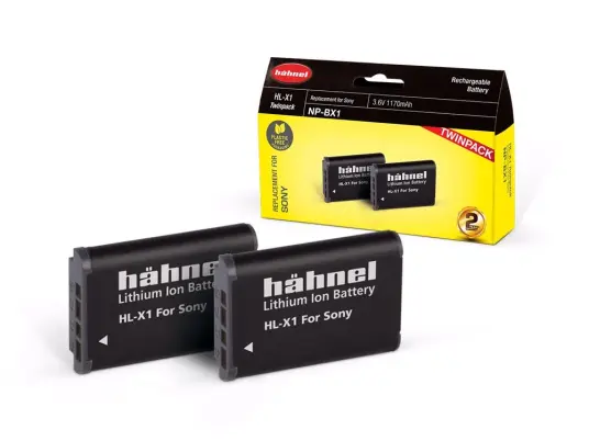 Hähnel batteripakke Sony HL-X1 Twin pack Hähnel batteripakke Sony HL-X1 Twin pack