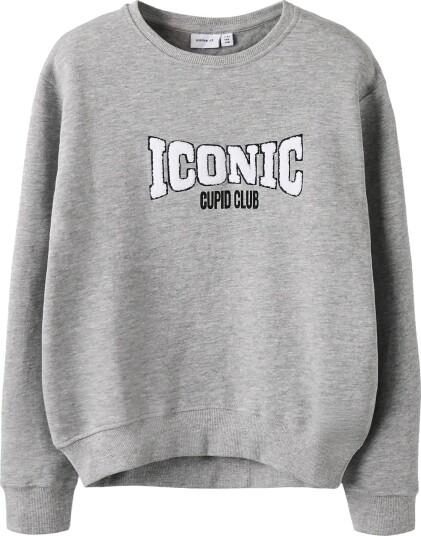Name It Nkmbcupid Ls Nreg Sweat Bru Grey 158 164