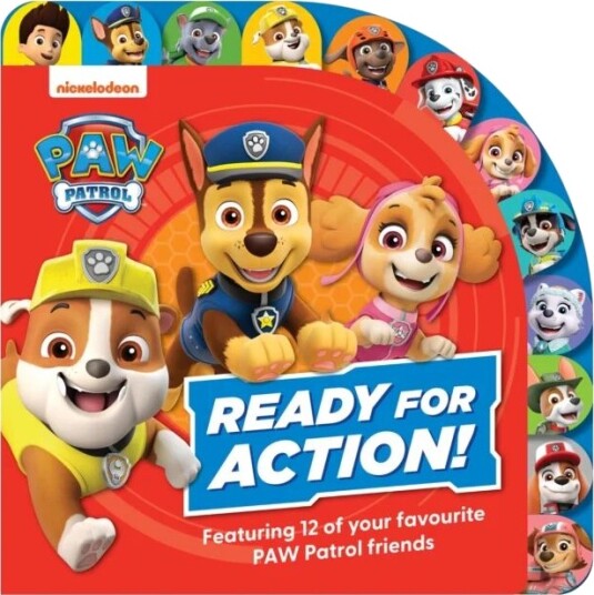 Paw Patrol Ready For Action! Tabbed Board Book Av Paw Patrol