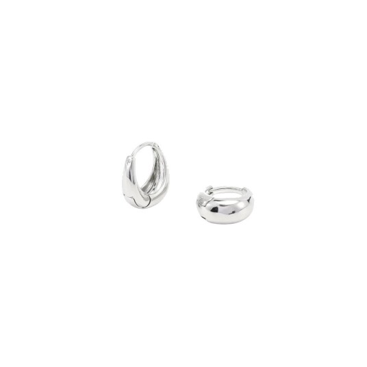 Timi Of Sweden Hedvig Classic Wide Hoop Earrings Silver Timi Of Sweden Hedvig Classic Wide Hoop Earrings Silver