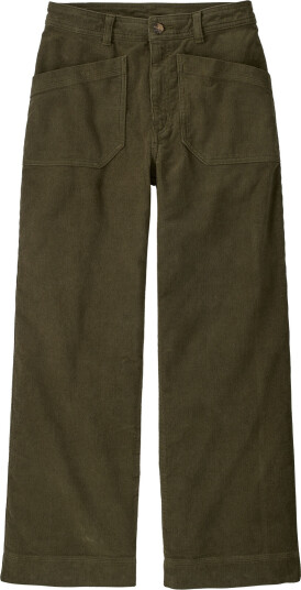 Patagonia Women"s Wide Leg Cord Pants Basin Green 4 Patagonia Women"s Wide Leg Cord Pants Basin Green 4