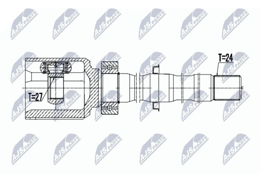 Nty Drivknute drivaksel NTY NPW TY 036
