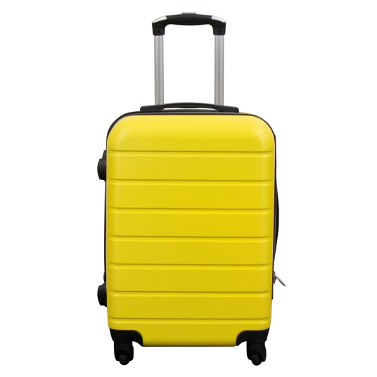 Borg Living Kabinkoffert - Hardcase lettvektskoffert - Str. liten - Gul stripe