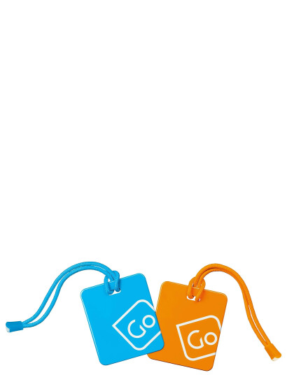 Go Travel Luggage Tags Twin Pack - Blue - ONE SIZE Go Travel Luggage Tags Twin Pack - Blue - ONE SIZE