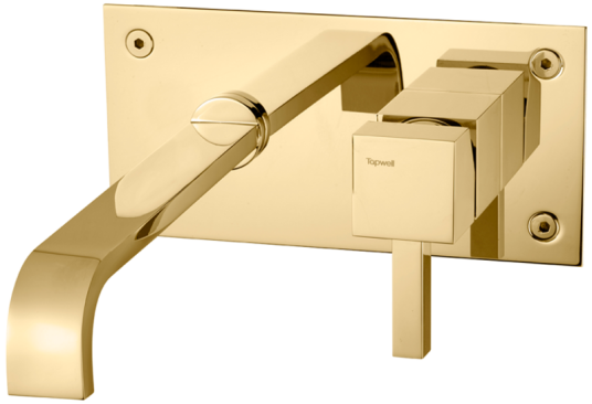 Tapwell Box006 Rettangolo Oksiderende Messing Servantbatteri