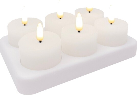 Kulz oppladbare LED telys 6 stk Kulz oppladbare LED telys 6 stk