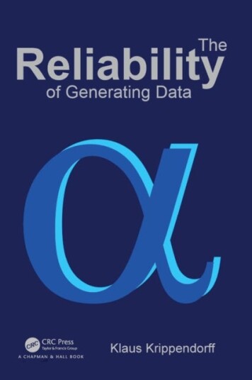 The Reliability Of Generating Data Av Klaus Krippendorff