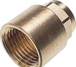 Overg.Muffe 1 -28 Mm Rørgevind Muffe Og Loddemuffe